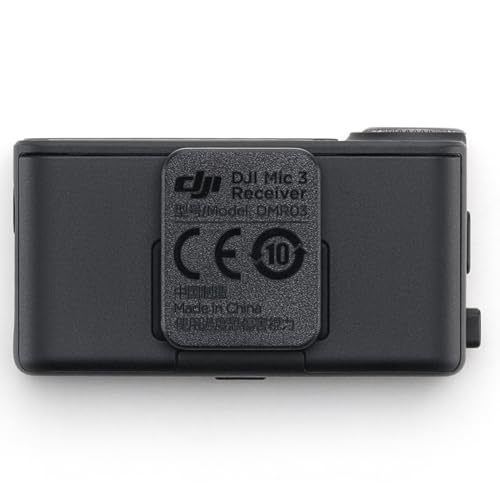 Image of DJI Mic 3 Receiver, Wireless Mini Microphone for iPhone /Camera /Android, Lightweight & Intuitive, Lavalier Microphone, 32-bit Float, Integrated Timecode, Vlog, Interview, Streaming