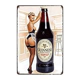 For Vintage Custom Metal Signs 8 x 12 - Guinness Stout Beer Chic Art Wall Decort Home Yard Signs Bar Hotel Cafe Pub restauran