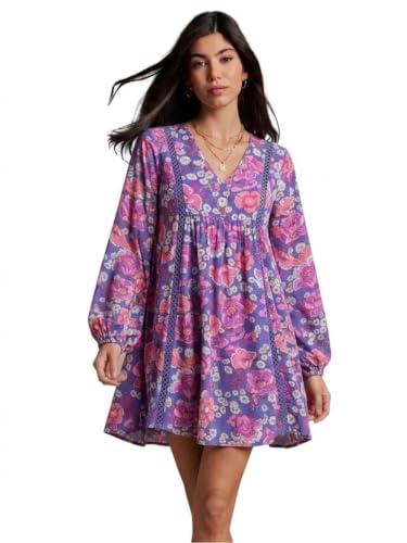 Image of SMOWKLY Floral Printed || Rayon Blend || One Piece || Party Dress || Printed Dress for Women