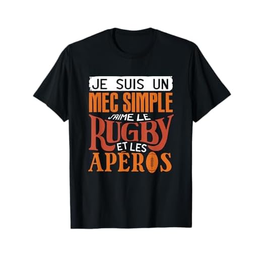 Maillot Rugby Homme Femme Cadeau Joueur De Rugby T-Shirt