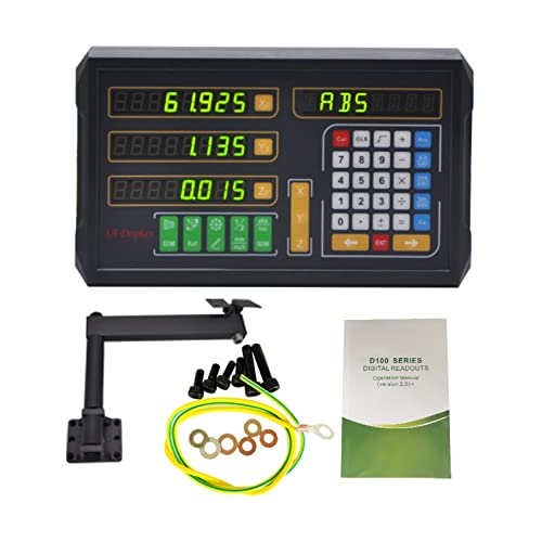 Contador digital D100-3V para máquinas de fresado y torno miniatura 3