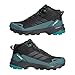 adidas Men's Terrex Skychaser Ax5 Mid Top Gore-TEX Hiking Shoe, Black/Carbon/Pure Teal, 10.5