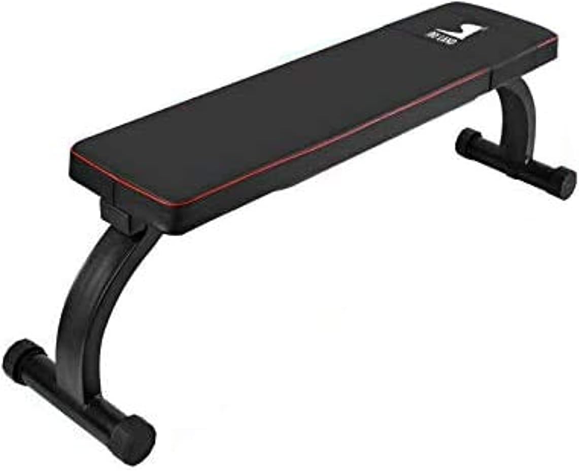 AmazonBasics Flat Weight Workout Exercise Bench 41 x 20 x 18 Inches