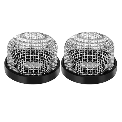 Image of 2 Pack Stainless Steel Mesh Strainer, 3 /4 inch-14 Aerator Screen, Compatible with Livewell Pump, Industrial Plumbing Inline, Garden Washers, and Baitwell, Enhancing Filtering and Aeration