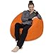 Sofa Sack Bean Bag Chair - Plush, Ultra Soft - Memory Foam Bean Bag Chair with Microsuede Cover - Stuffed Foam Filled Furniture and Accessories for Dorm Room 3 Feet - Tangerine