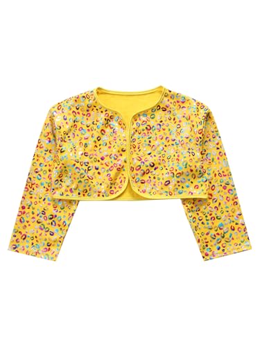 Cardigan for Girls Long Sleeve Open Front Shrug Bolero Flower Girl Coat4