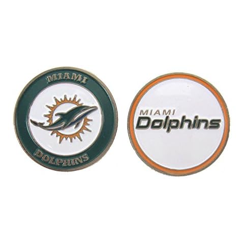 Miami Dolphins Double Sided Golf Ball Marker Cover