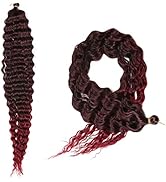 LILYKA SHOW 30 Inch 3 Packs/Lot Ocean Wave Crochet Hair Extensions Wave Deep Twist Braiding Hair ...
