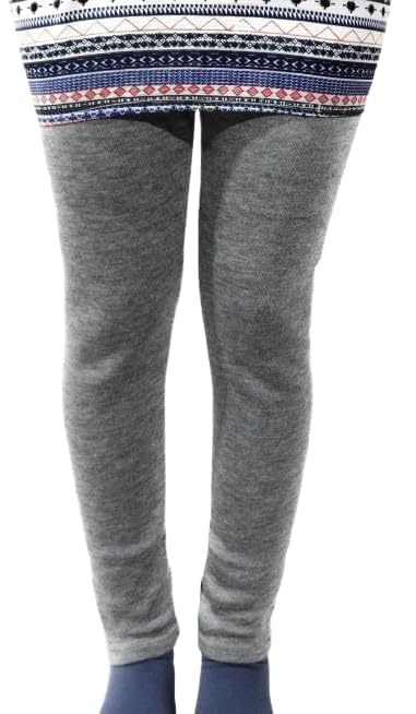 JAGMOOLYA Products Women's & Girl’s Winter Wear Warm Woolen Plain Full Length Leggings Free Size (Grey)-picture-46