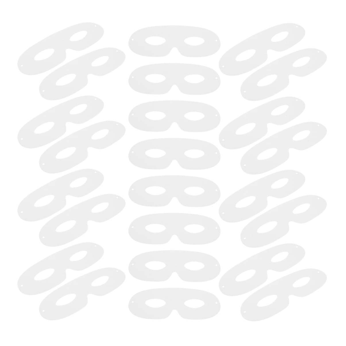 KICHOUSE Unleash Your Creativity 40pcs Hand Drawn Blank Masks Perfect for Diy Paintable Paper Masks