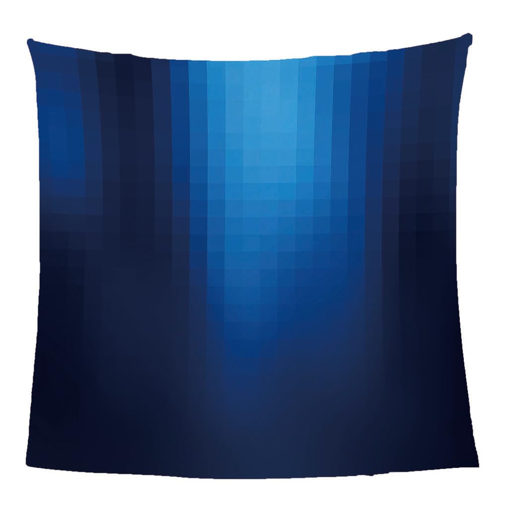 Coperta Letto Matrimoniale Coperta Di Flanella In Microfibra 180X200Cm Mosaico Blu Stampata Motivo Coperte Divano Inverno Pelose Per Bambini/Adulti Decorazione Per La Casa