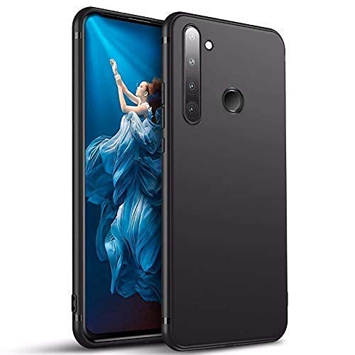 Image of Mobile Back Cover Case for Realme 5I (Silicone Case|CameraProtection|Black SC1510)