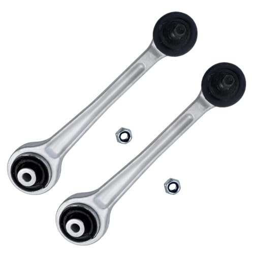 Image of Detroit Axle - Rear Upper Control Arms Sway Bars for BMW 525i 528i 530i 540i M5, 4 Upper Forward Rearward Control Arms with Ball Joints Assembly 2 Stabilizer Sway Bar Links Replacement