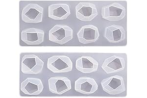 Gemstone Crystal Silicone Mold Set: Adorn Your Desserts with Enchanting Crystal Gems