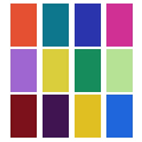 DAUERHAFT Flash Lamp Filter Paper,Speedlite Filter Paper,Camera Speedlite Color Filter Paper Kit Flash Lamp Filter Paper,Lighting Filter for Photo