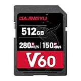 Große Kapazitätsoptionen bis zu 512 GB ermöglichen es Ihnen, länger zu fotografieren, ohne Karten zu wechseln