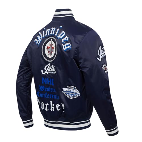 Image of Pro Standard Mens NHL Old English Satin Jacket