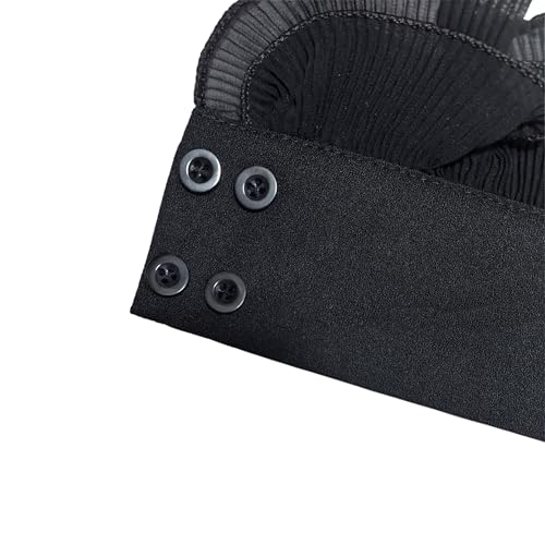 Image of Chiffon Wrist Cuffs for Women Ladies Teens, Detachable Hand Sleeves for Sweater Blouse Coat Jacket Dress