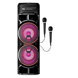 Caixa de Som Acustica LG Xboom RNC9 LED Bluetooth Rádio 410w-2 Mic