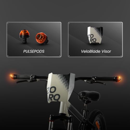 Image of HORNBACK ZORQ Mountain Cycle 27.5 Inch | PulsePods DRL + Turn Indicator + Hazard Lights | VeloBlade Aerodynamic Visor | FXK Pro 100mm Lockout Suspension | Single-Speed | Gear Cycle for Men & Women