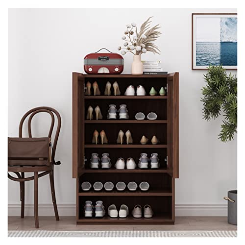 Image of Shoe Rack Organizer Shoe Cabinet Home Living Room entryway partition Storage Storage Cabinet Grille Foyer Cabinet Shoe Shelf (Size : 75x37x115cm) ()
