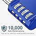 Puroma 4 Pack Combination Lock for Locker 4 Digit Outdoor Waterproof Padlock for School, Gym, Sports, Fence, Toolbox, Gate, Case, Outdoor, Hasp Storage (Blue)