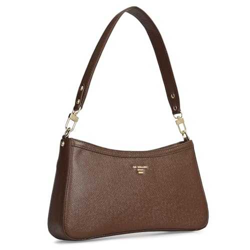 Image of Da Milano Leather Shoulder Bag for Women (00749OL)