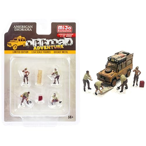 Set de 6 Figuras Diecast American Diorama 1/64 miniatura 1