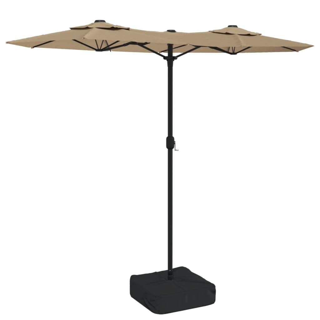 SYDE Zielony podwójny parasol ogrodowy 316x145 cm