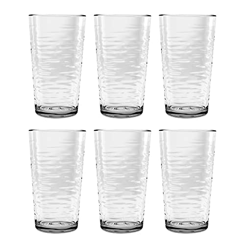 Set de 6 vasos TarHong Foundry Jumbo 20.6 oz acrílico