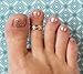 Toe Ring | Braid Stack 14K Gold Fill & Sterling Silver | Unisex Adjustable Toe Ring for Men or Women | One Size Fits All | Two-Tone Mixed Metal Ring