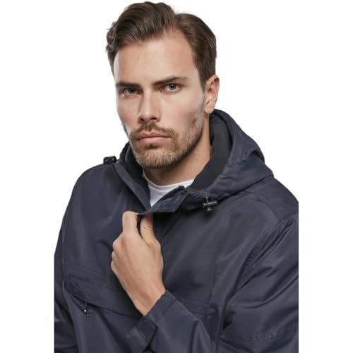 Image of Men's Fleece-Lined Quarter Zip Windbreaker Pullover