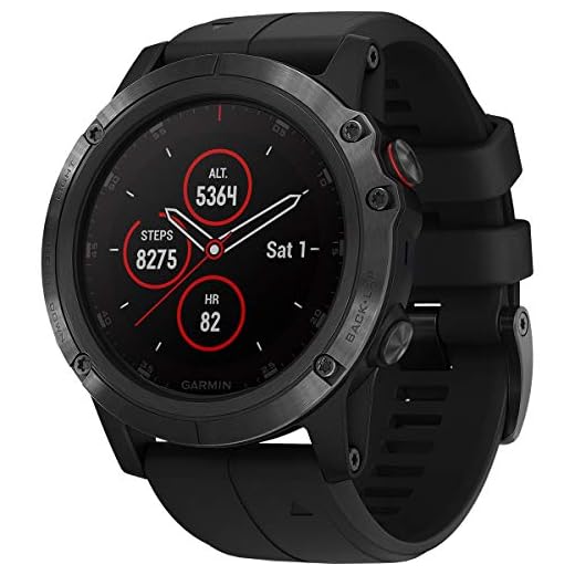 Garmin Fenix 5X Plus safir svart/svart