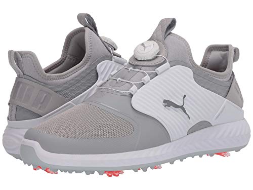 pumagolf Men's Ignite Pwradapt Caged Disc Athletic Shoe, Gray Violet-Puma Silver-Puma White, 7 M US