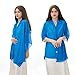 YOUR SMILE for Women Lightweight Breathable Solid Color Soft Chiffon Long Fashion Scarves Sunscreen Shawls (Bule)
