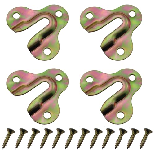 Image of 10PCS Butterfly Hanging Piece Iron Colour Zinc Keyhole Hanger 50x43x4.5mm Mirror Rack Hanger Cup Key Sleeve Hanger Wooden Board Wall Mount Single Keyhole Hanger with Screws