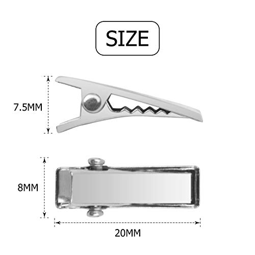 Pinzas Alligator metálicas 2cm pack 100 unidades miniatura 3