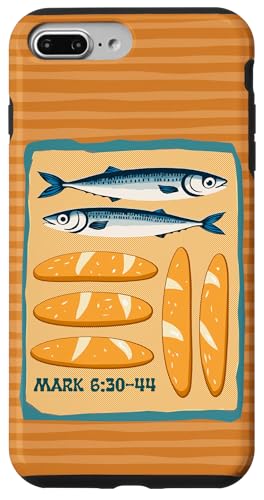 Carcasa para iPhone 7 Plus/8 Plus Mark 6, Fish & Loaves Sermon on The Mount Youth Faith Design