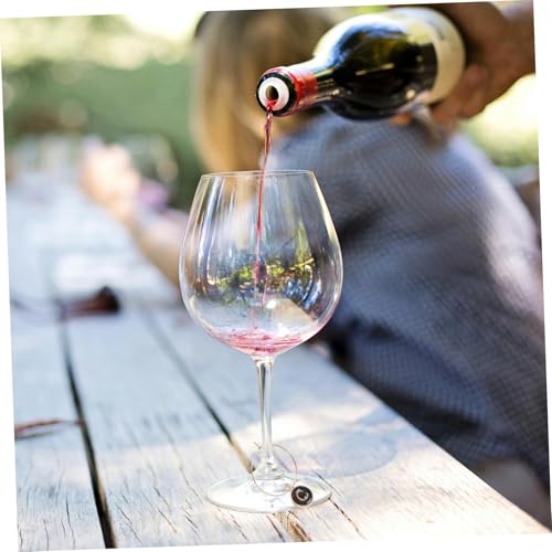 Charmes de bouteille de vin Cabilock et marqueur réutilisable de fête - 6