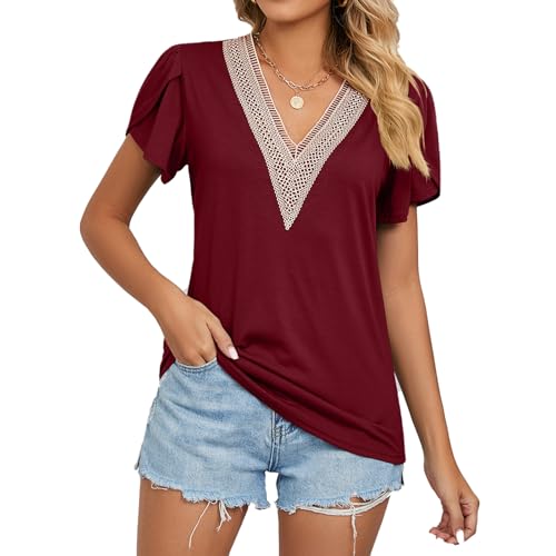 T-shirts à col en V fluides pour rester fraîche et élégante tout l'été