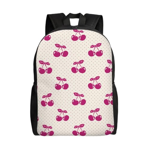 Fruit Cute cherry Backpack Simple Leisure Travel Backpack Outgoing Daypack 16 inch
