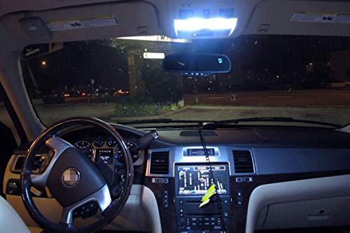 Ijdmtoy (4) Xenon White 12-Smd 578 579 572 211-2 212-2 214-2 Led Replacement Bulbs Compatible With Car Interior Map Dome Cargo Area Lights #TOP7
