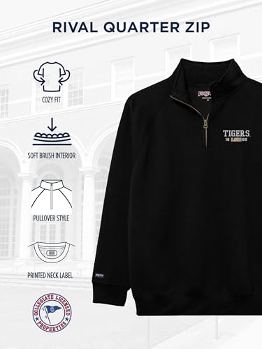 Image of JanSport Unisex Adult NCAA Officially Licensed Rival Long Sleeve Stand-Up Collar Quarter Zip Sweatshirt