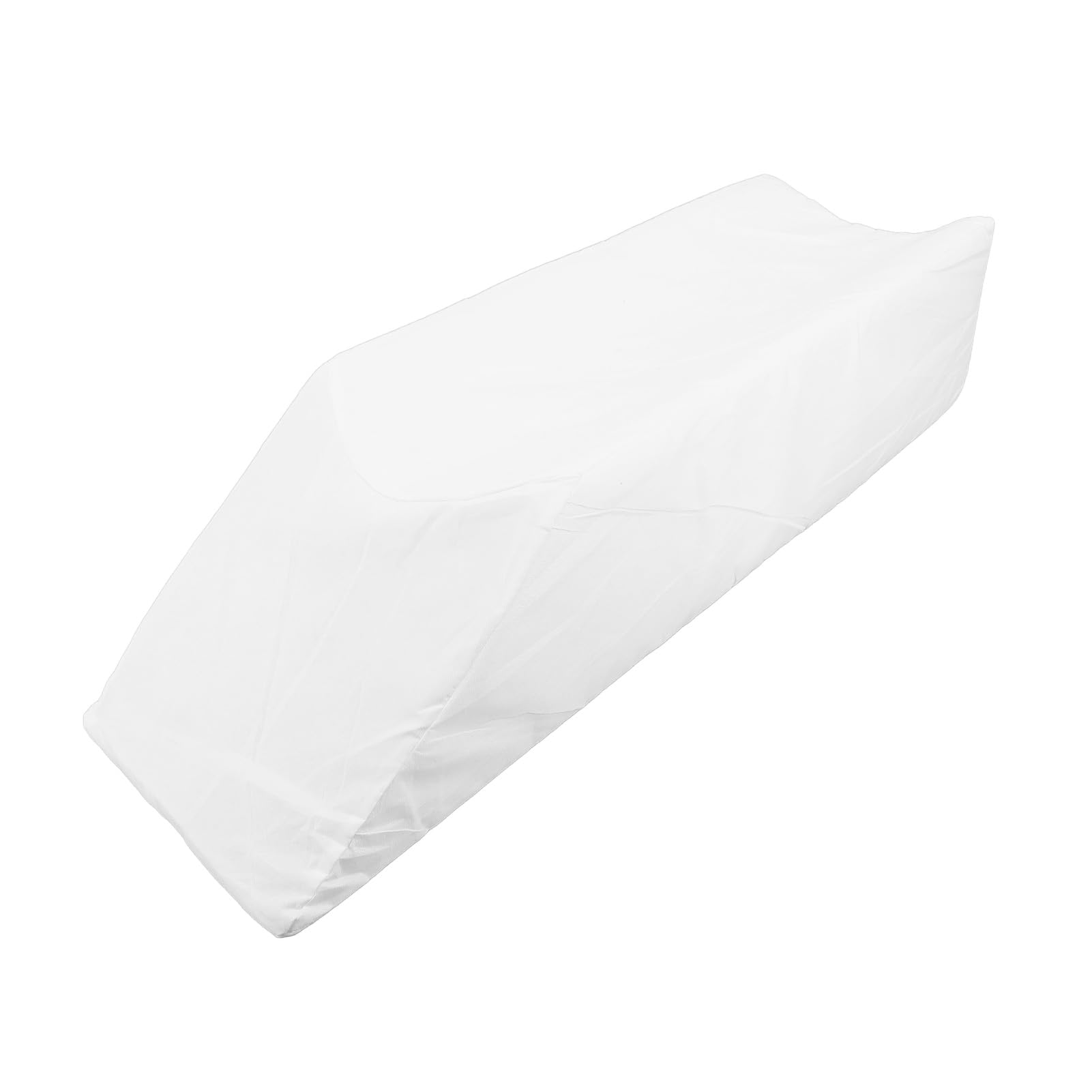 Fyearfly Almohada de elevación de piernas, ergonómica, de alta densidad, en forma de U, funda extraíble, soporte para piernas, almohada de cuña, 64x20x15cm, color blanco
