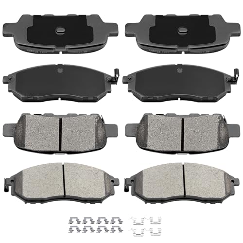 How Many Brake Pads on a Car? Your Complete Guide 9 AUTOMUTO D905 & D888 Ceramic Brake Pads Kits, Front Rear 8pcs Brake Pads Set fit For Infiniti EX35,EX37,FX35,FX37,FX45,G25,G35,G37,M35,M35h,M37,M56,Q40,Q70L,QX50,QX70,For Nissan 350Z,370Z,Murano