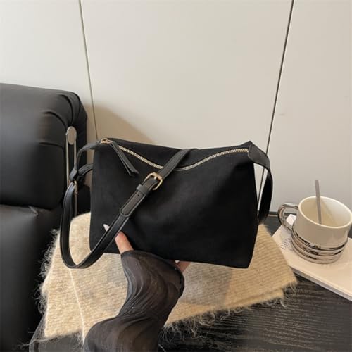 Bolso tote de ante para mujer, informal, de gran capacidad, para ir al trabajo o uso diario miniatura 3