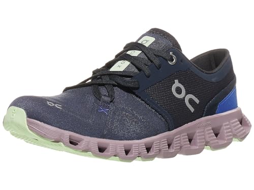On Running Cloud X 3 Women, Midnight/Heron, 5.5