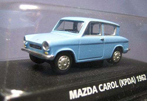 コナミ　１/６４　 絶版名車コレクション　Vol,1　 マツダ　キャロル　 型式ＫＰＤＡ　１９６２　スカイブルーのサムネイル