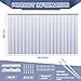 Juexica 84 x 118 Inches Plastic Strip Door Curtain Kit 0.08'' Walk in Cooler Curtains Thickness PVC Freezer Door Curtain Smooth Waterproof Hurricane Shutters Gate for Warehouse Garage Industry(Clear)