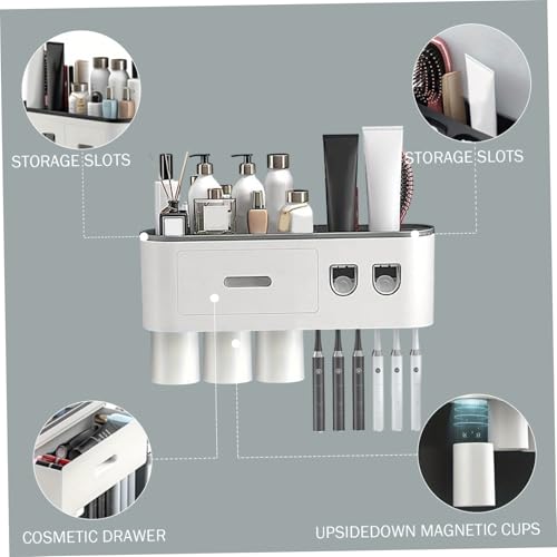 Étagère rangement en ABS gris pour optimiser les petits espaces bain - 3